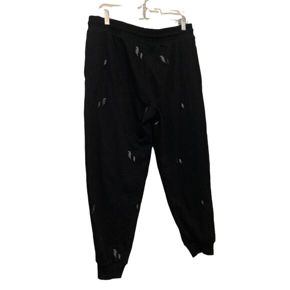 Honeydew Black Lightning Bolt Print Jogger Pant Sweatpants size M - Picture 2 of 7